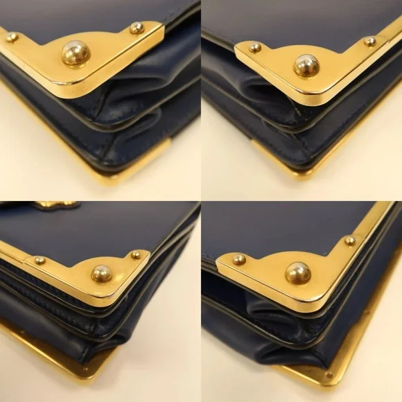 💎 City Calf Saffiano Bag Black crossbody leather - Picture 9 of 15